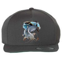 Channel Catfish Wool Snapback Cap