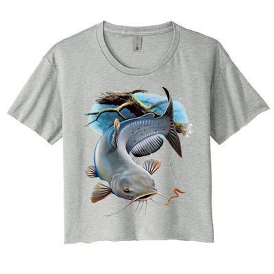 Channel Catfish Women's Crop Top Tee