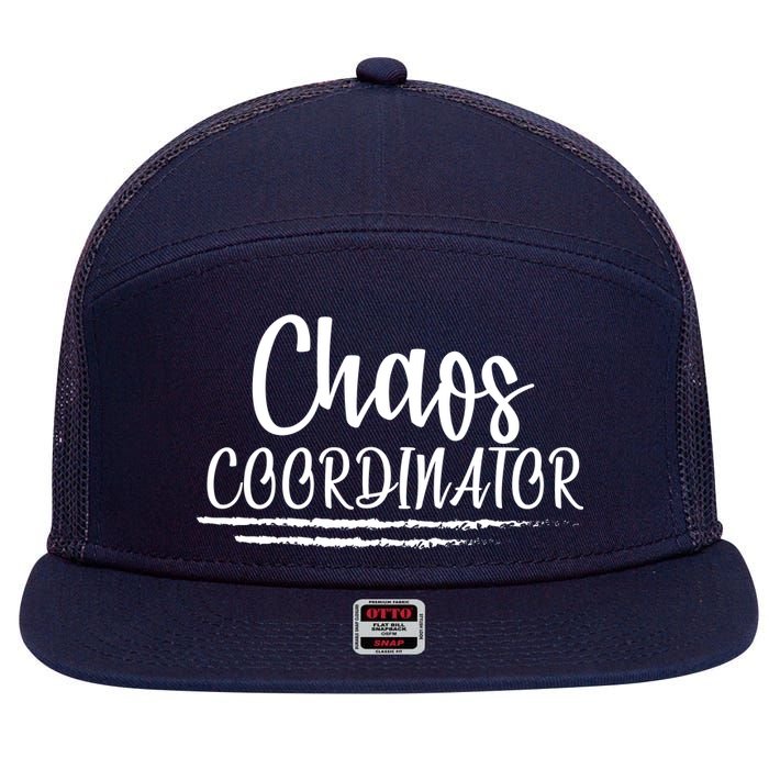 Chaos Coordinator 7 Panel Mesh Trucker Snapback Hat