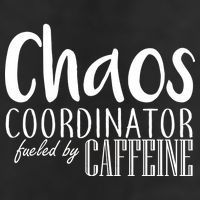 Chaos Coordinator Fueled By Caffeine Golf Towel