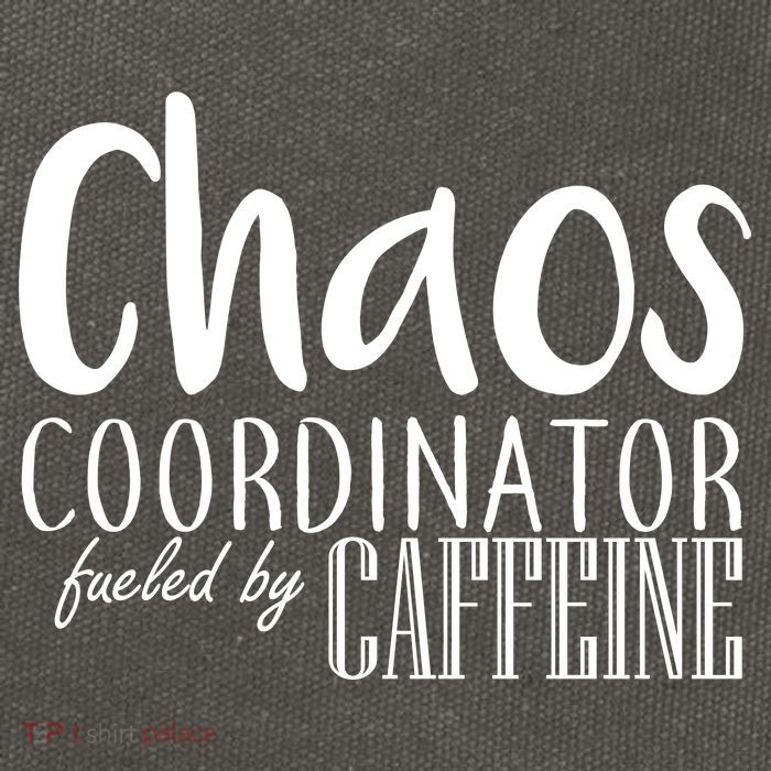 Chaos Coordinator Fueled By Caffeine Cotton Canvas Backpack