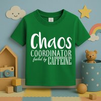 Chaos Coordinator Fueled By Caffeine Toddler T-Shirt