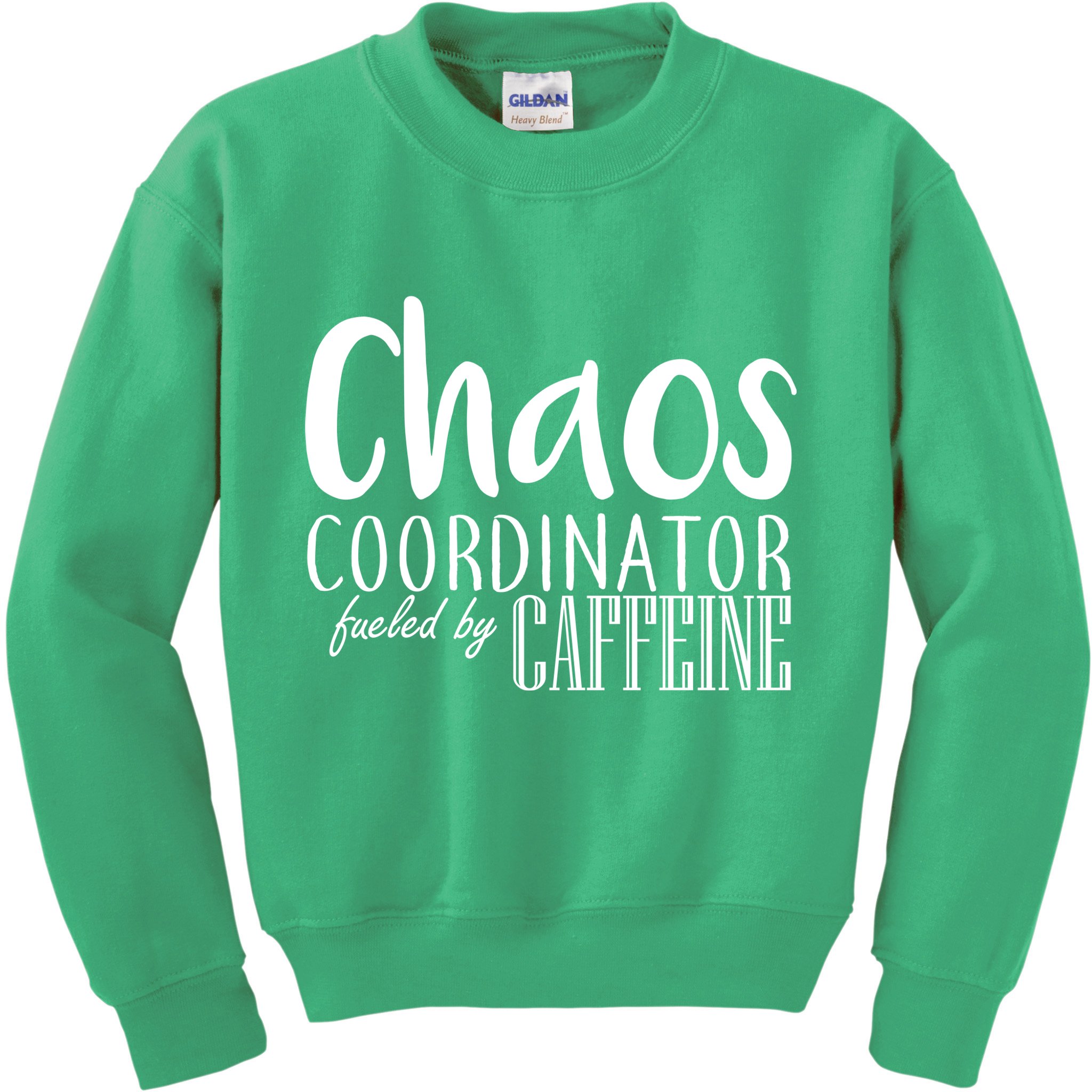 Chaos Coordinator Fueled By Caffeine Kids Sweatshirt