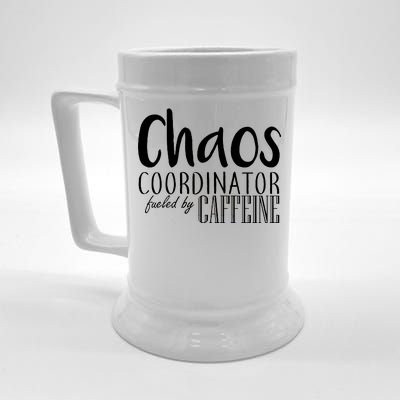 Chaos Coordinator Fueled By Caffeine Beer Stein