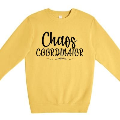 Chaos Coordinator Logo Premium Crewneck Sweatshirt