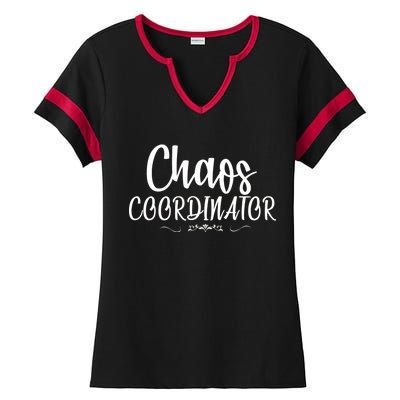 Chaos Coordinator Logo Ladies Halftime Notch Neck Tee