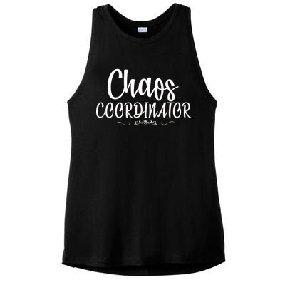 Chaos Coordinator Logo Ladies PosiCharge Tri-Blend Wicking Tank