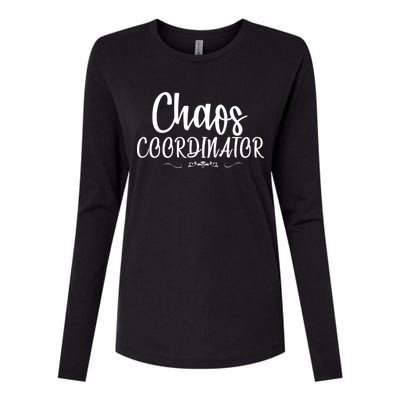 Chaos Coordinator Logo Womens Cotton Relaxed Long Sleeve T-Shirt