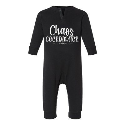 Chaos Coordinator Logo Infant Fleece One Piece