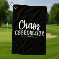 Chaos Coordinator Logo Golf Towel