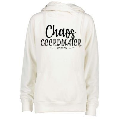 Chaos Coordinator Logo Womens Funnel Neck Pullover Hood