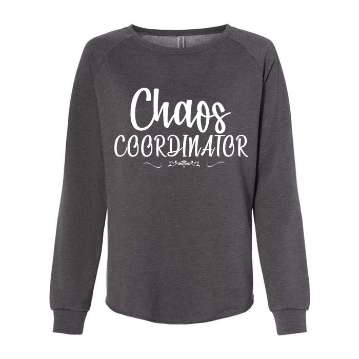 Chaos Coordinator Logo Womens California Wash Sweatshirt