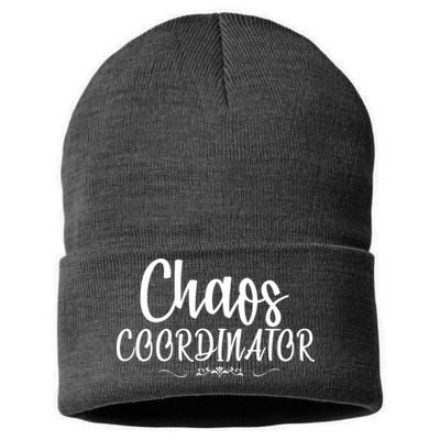 Chaos Coordinator Logo Sustainable Knit Beanie