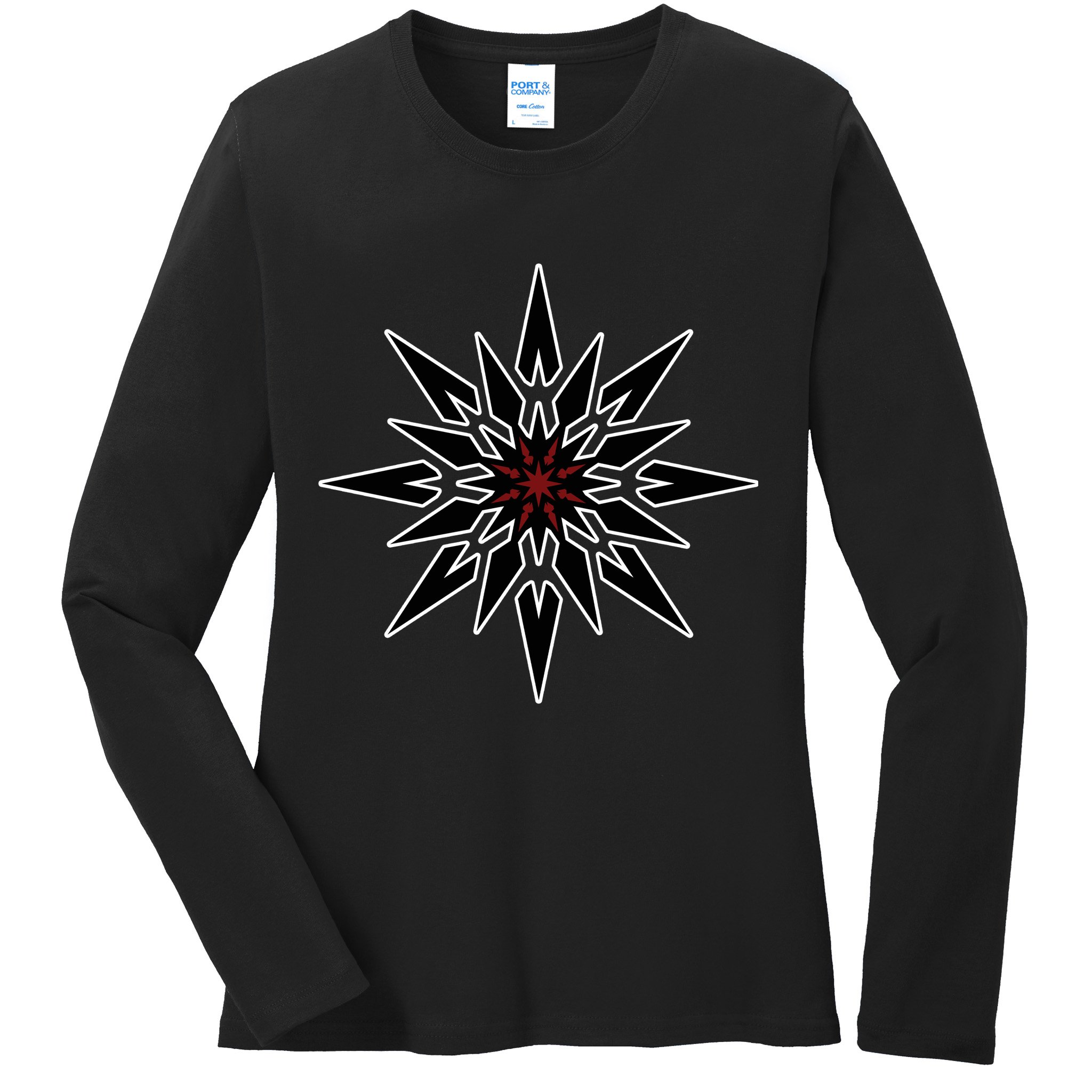 Chaos Star Ladies Long Sleeve Shirt