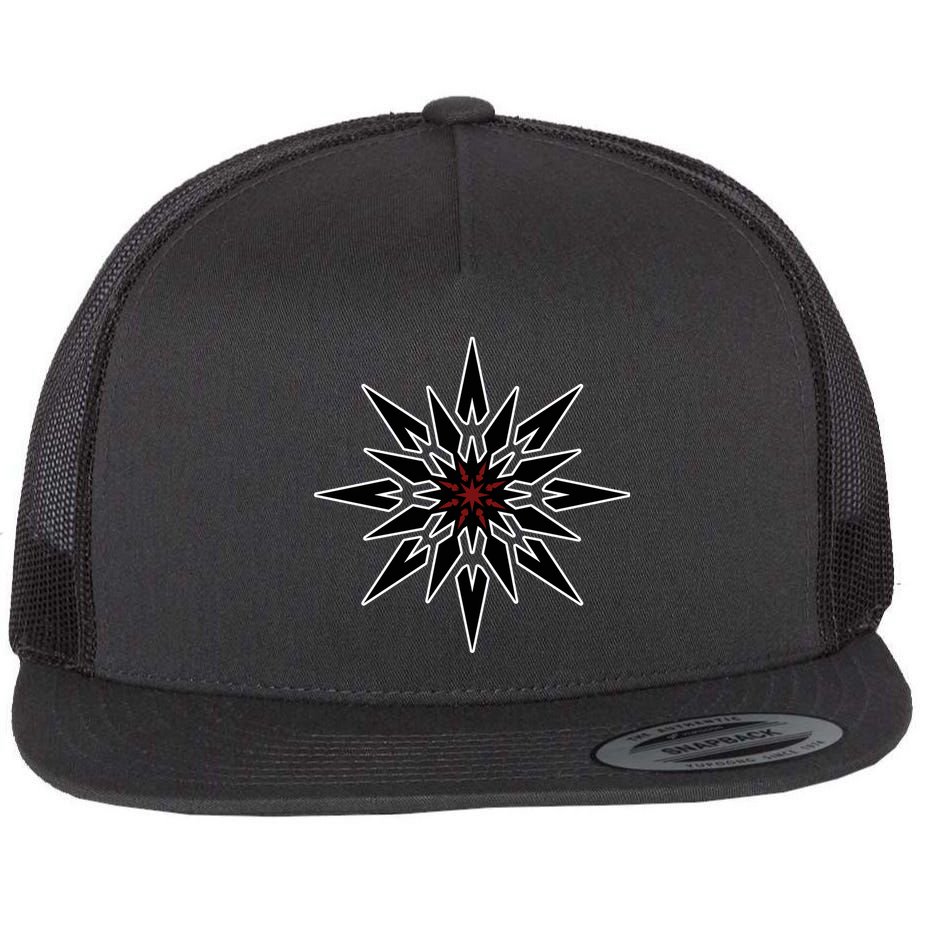 Chaos Star Flat Bill Trucker Hat
