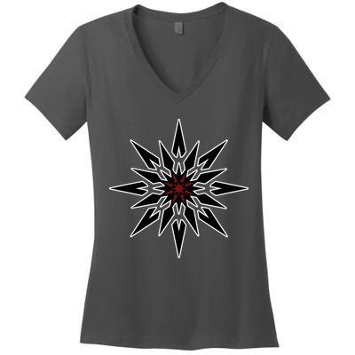 Chaos Star Women's V-Neck T-Shirt