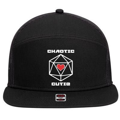 Chaotic Cutie 7 Panel Mesh Trucker Snapback Hat
