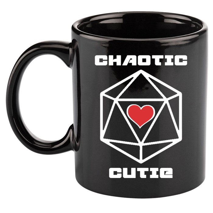 Chaotic Cutie 11oz C Handle Ceramic Mug