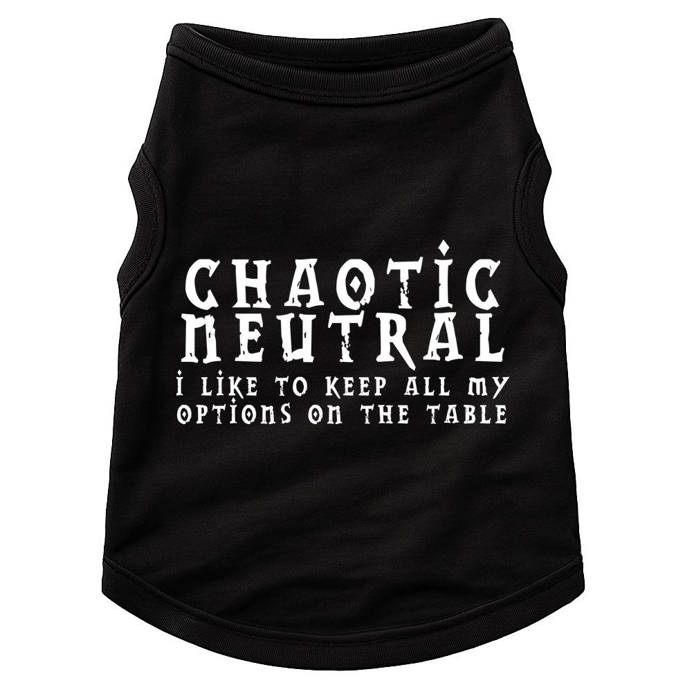 Chaotic Neutral Alignment Doggie Tank