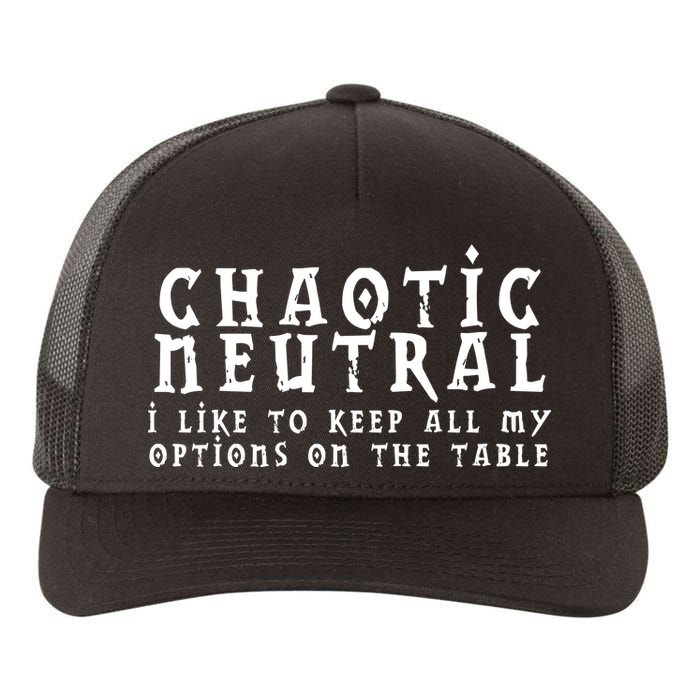 Chaotic Neutral Alignment Yupoong Adult 5-Panel Trucker Hat