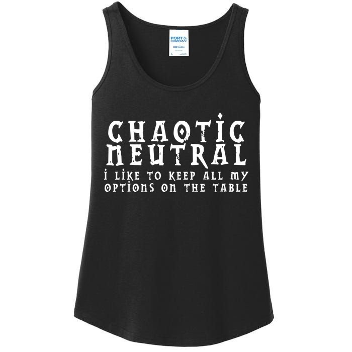 Chaotic Neutral Alignment Ladies Essential Tank