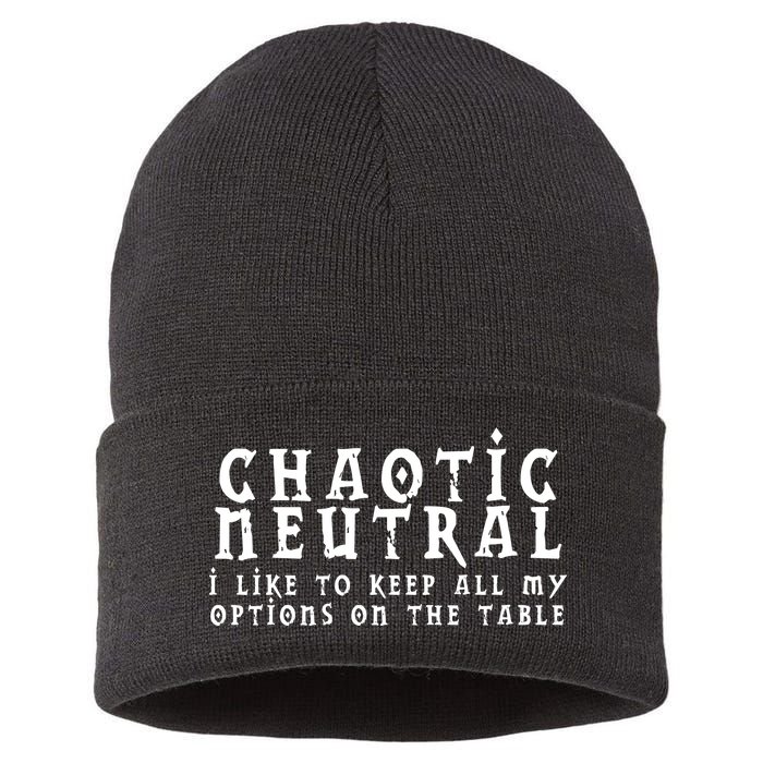 Chaotic Neutral Alignment Sustainable Knit Beanie