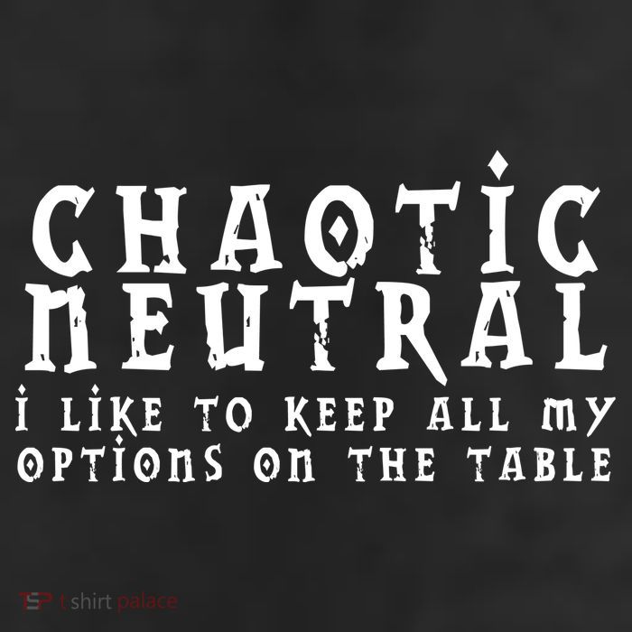 Chaotic Neutral Alignment 25L Jumbo Tote