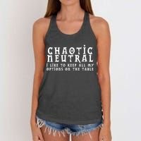 Chaotic Neutral Alignment Women's Knotted Racerback Tank