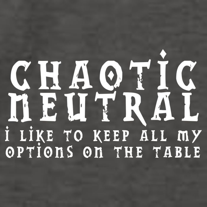 Chaotic Neutral Alignment Vector Backpack