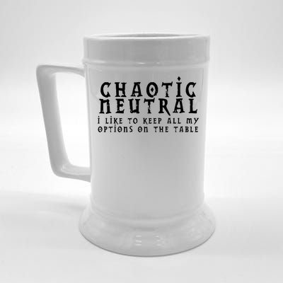 Chaotic Neutral Alignment Beer Stein