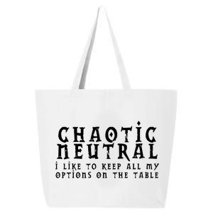 Chaotic Neutral Alignment 25L Jumbo Tote