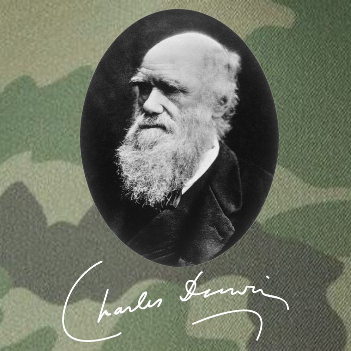 Charles Darwin Portrait Signature Evolution Atheist Science Legacy Tie Dye Trucker Hat