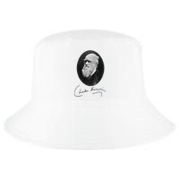Charles Darwin Portrait Signature Evolution Atheist Science Cool Comfort Performance Bucket Hat