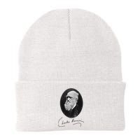 Charles Darwin Portrait Signature Evolution Atheist Science Beanie