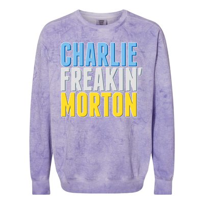 Charlie Freakin' Morton Tampa Bay baseball Colorblast Crewneck Sweatshirt