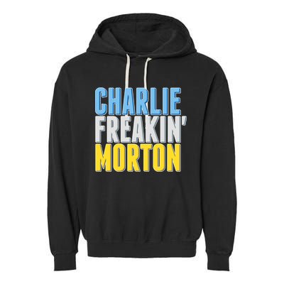 Charlie Freakin' Morton Tampa Bay baseball Garment-Dyed Fleece Hoodie
