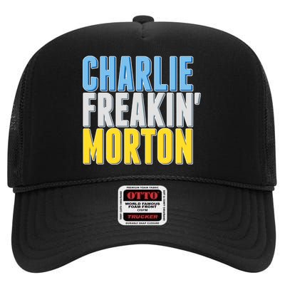 Charlie Freakin' Morton Tampa Bay baseball High Crown Mesh Back Trucker Hat