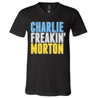 Charlie Freakin' Morton Tampa Bay baseball V-Neck T-Shirt