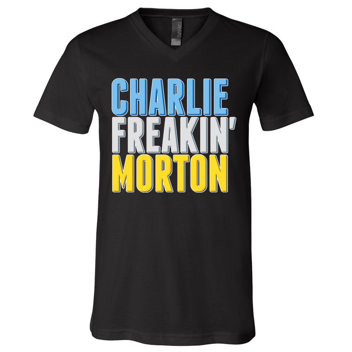 Charlie Freakin' Morton Tampa Bay baseball V-Neck T-Shirt