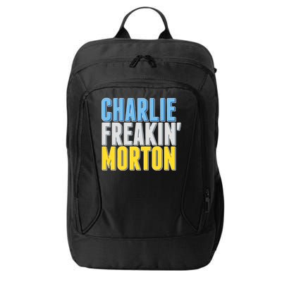 Charlie Freakin' Morton Tampa Bay baseball City Backpack