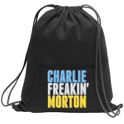 Charlie Freakin' Morton Tampa Bay baseball Sweatshirt Cinch Pack Bag