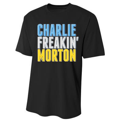 Charlie Freakin' Morton Tampa Bay baseball Performance Sprint T-Shirt