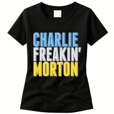 Charlie Freakin' Morton Tampa Bay baseball Womens T-Shirt