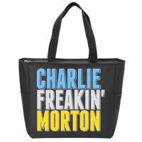 Charlie Freakin' Morton Tampa Bay baseball Zip Tote Bag