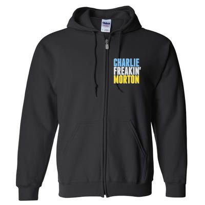 Charlie Freakin' Morton Tampa Bay baseball Full Zip Hoodie