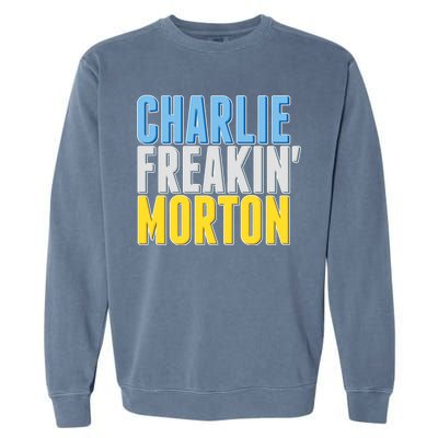 Charlie Freakin' Morton Tampa Bay baseball Garment-Dyed Sweatshirt