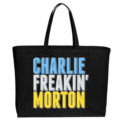 Charlie Freakin' Morton Tampa Bay baseball Cotton Canvas Jumbo Tote