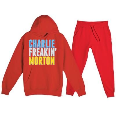 Charlie Freakin' Morton Tampa Bay baseball Premium Hooded Sweatsuit Set