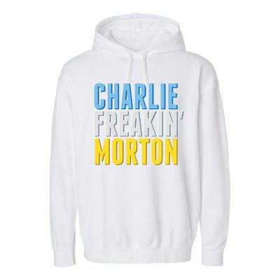 Charlie Freakin' Morton Tampa Bay baseball Garment-Dyed Fleece Hoodie