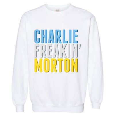 Charlie Freakin' Morton Tampa Bay baseball Garment-Dyed Sweatshirt